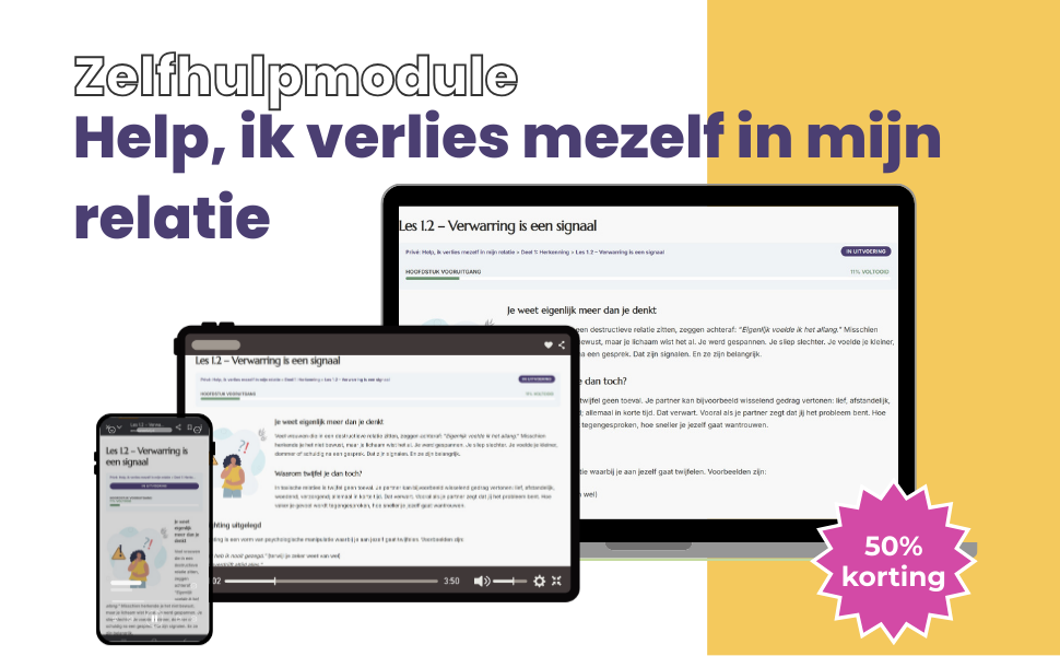 Help, ik verlies mezelf in mijn relatie
